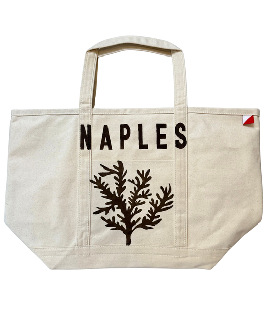 Naples Coral Large Tote in Espresso