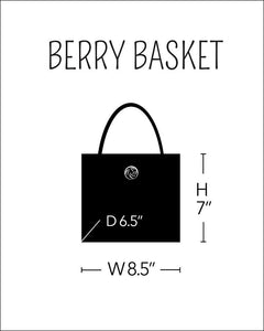 Berry Basket | Tangerine/White