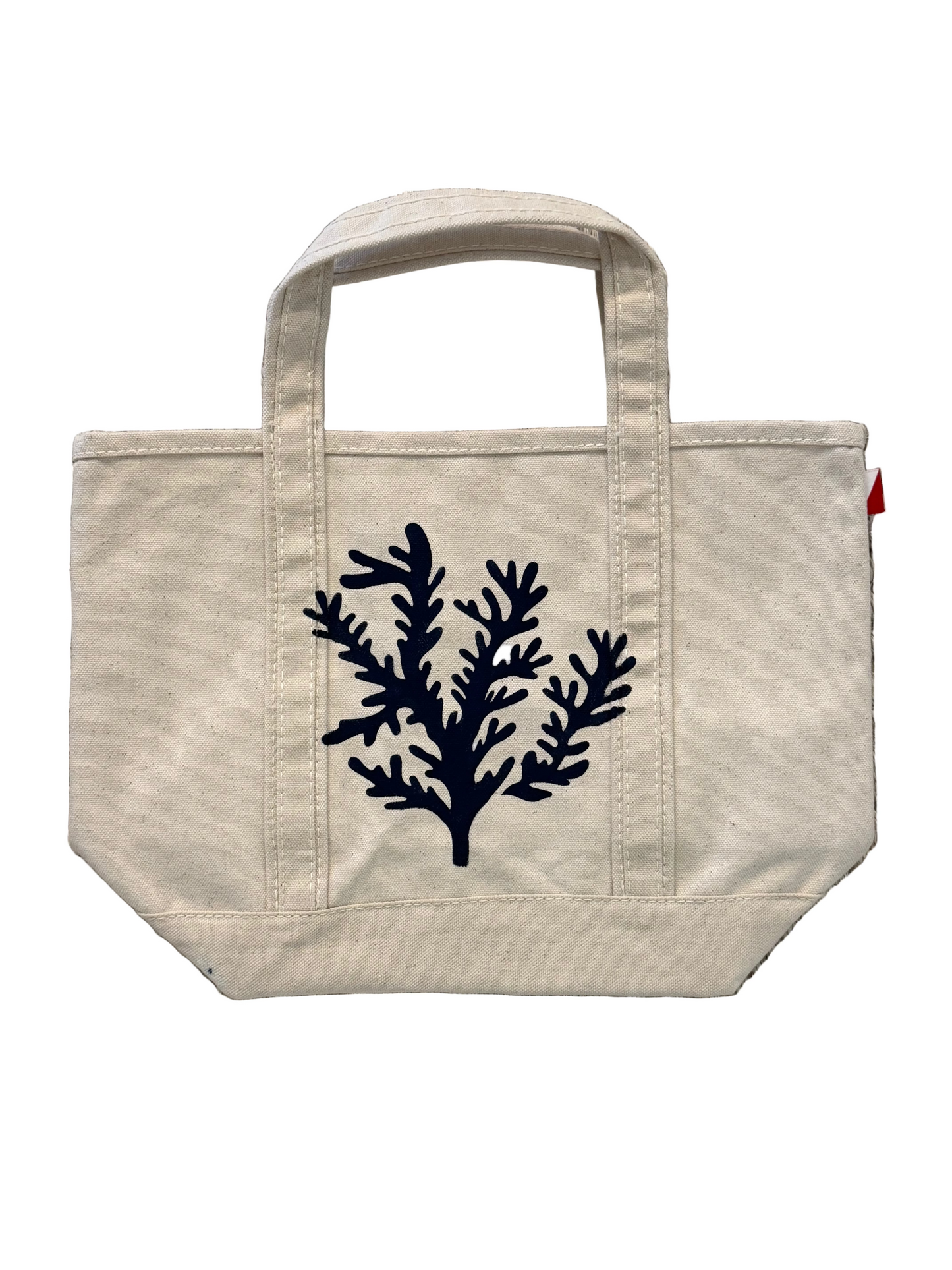 Small Hand-Painted Naples Tote, Navy