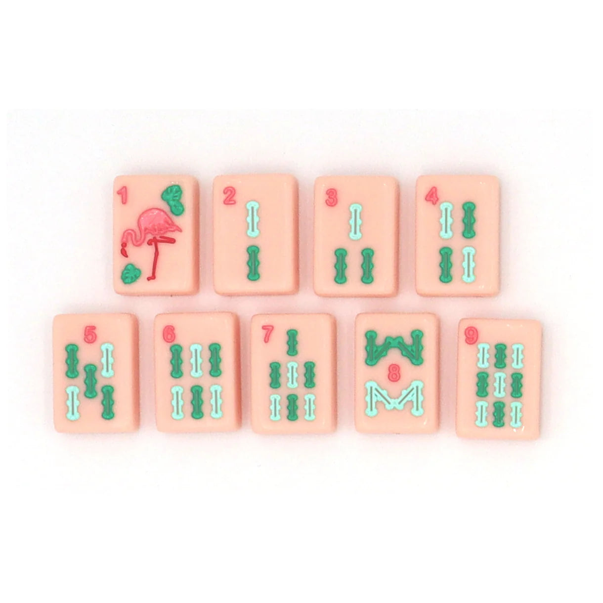 PINK ISLAND MAHJONG TILES