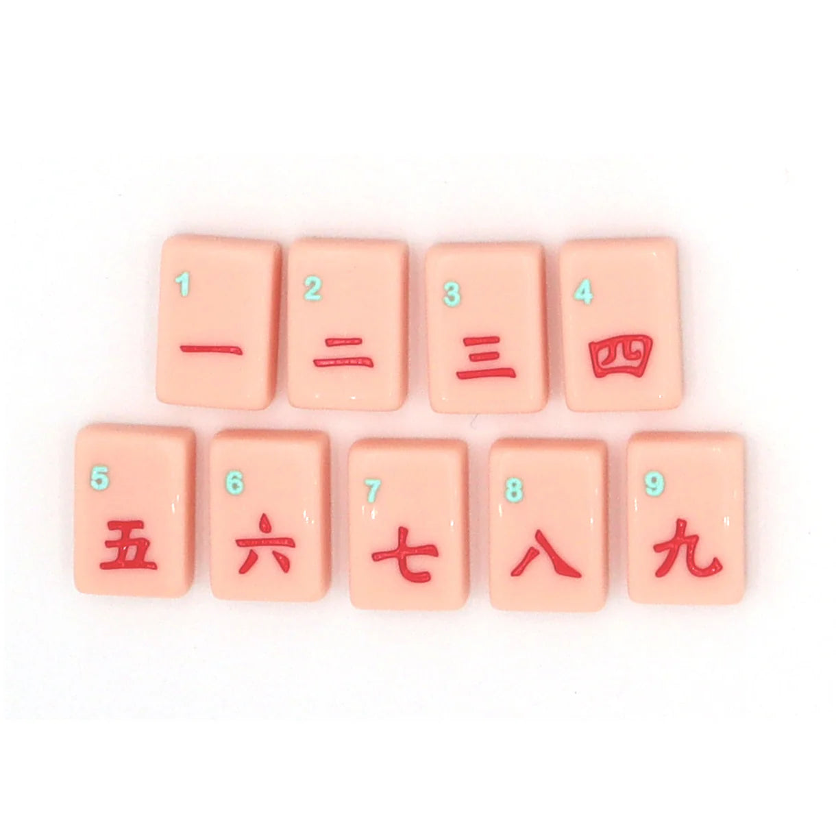 PINK ISLAND MAHJONG TILES