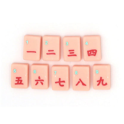 PINK ISLAND MAHJONG TILES
