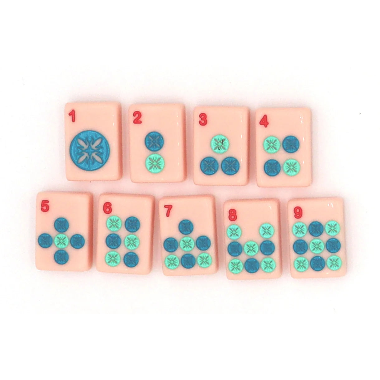 PINK ISLAND MAHJONG TILES