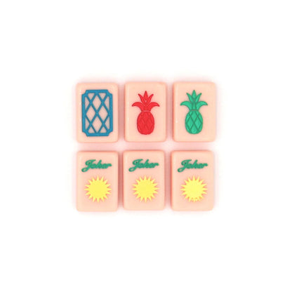 PINK ISLAND MAHJONG TILES