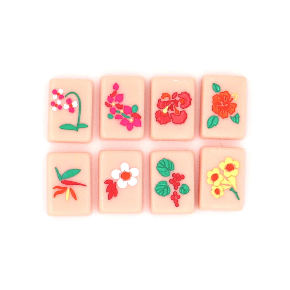 PINK ISLAND MAHJONG TILES