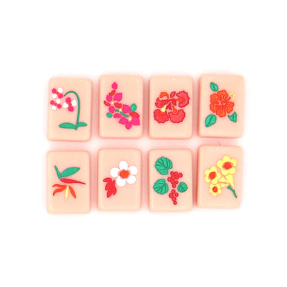 PINK ISLAND MAHJONG TILES