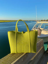 Load image into Gallery viewer, Medium Basket Tote | Solid Pear Green