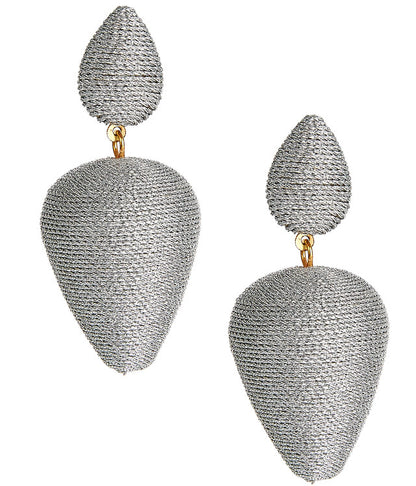 RORY - SILK WRAPPED EARRINGS