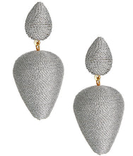 Load image into Gallery viewer, RORY - SILK WRAPPED EARRINGS