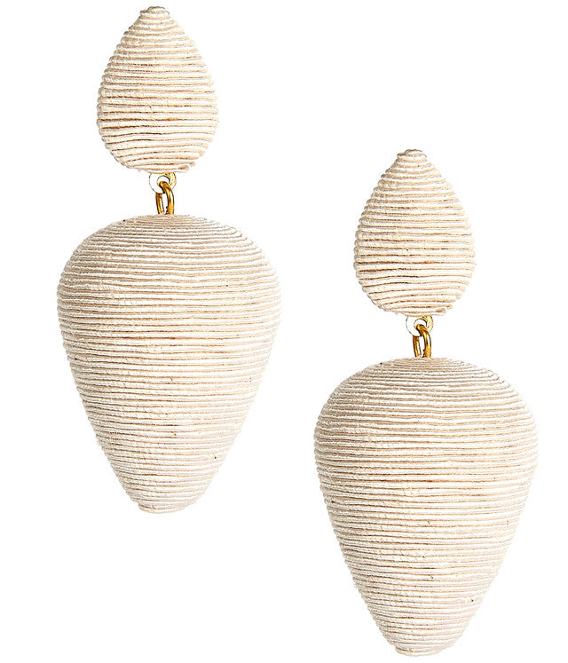 RORY - SILK WRAPPED EARRINGS