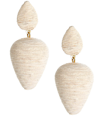 RORY - SILK WRAPPED EARRINGS