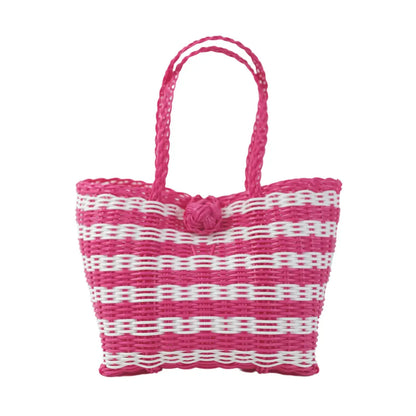 Berry Basket | Hot Pink/White