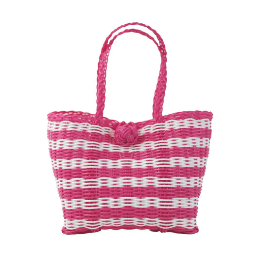 Berry Basket | Hot Pink/White