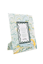Load image into Gallery viewer, Blue Hand-Marbled Large Wall Picture Frame, 5x7