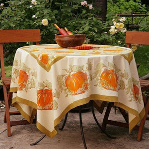 Pumpkin Orange & Mustard Tablecloths