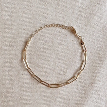 Load image into Gallery viewer, 18k Gold Filled Classic Paperclip Bracelet