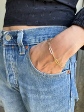 Load image into Gallery viewer, 18k Gold Filled Classic Paperclip Bracelet