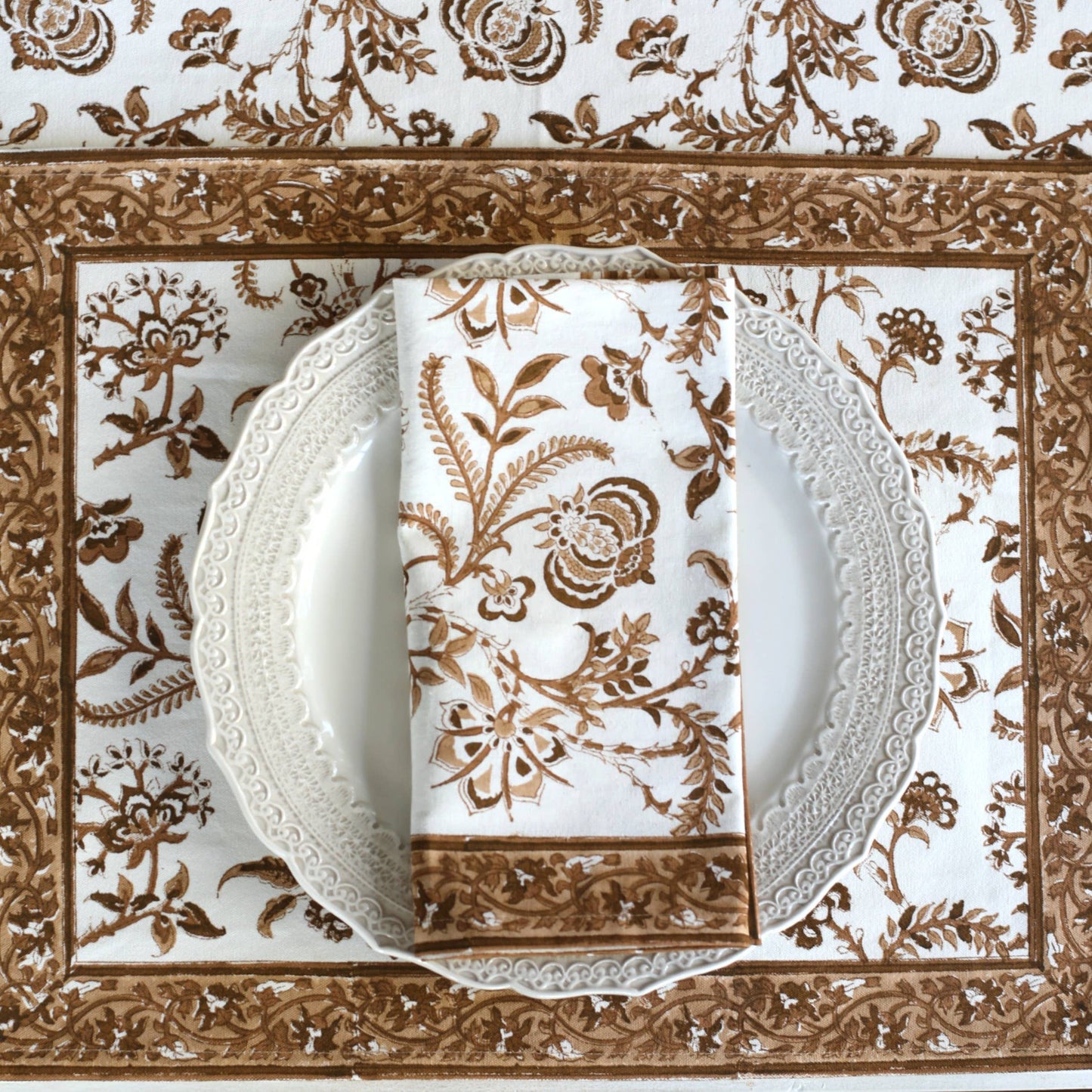 Napkin Lilibet Mocha, Set of 4