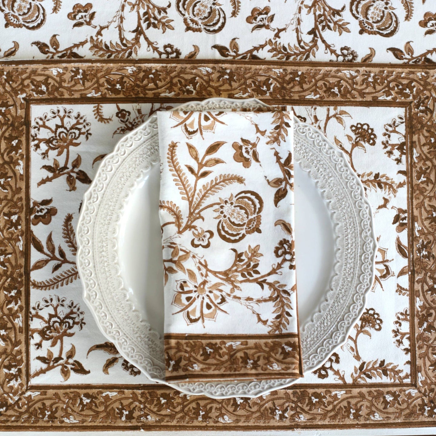 Napkin Lilibet Mocha, Set of 4