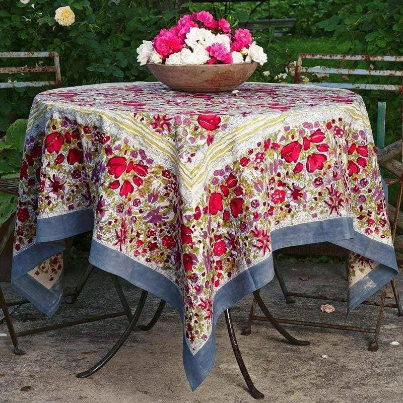 Jardin Red & Grey | French Tablecloths