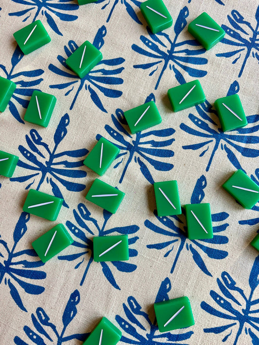 Dragonfly Lures Tablecloth in Blue w/ Tan Background