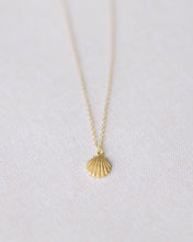 Load image into Gallery viewer, Gold Scallop Necklace