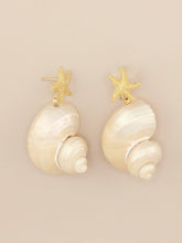 Load image into Gallery viewer, Jumbo Turbo Shell Pearl Earrings