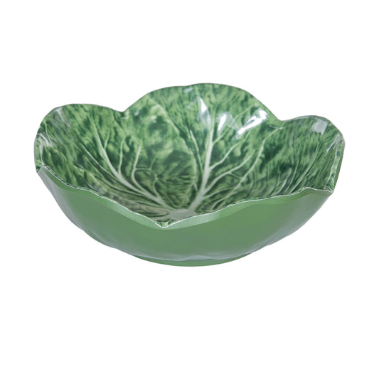 Cabbage Leaf Green Snack Bowl Set 4