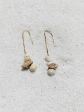 Load image into Gallery viewer, Kokomo Seashell Earrings 14k Gold Filled  Shell Threaders