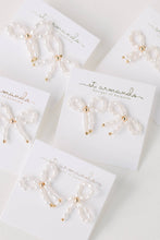 Load image into Gallery viewer, Petite Pearl Bow Stud Earrings