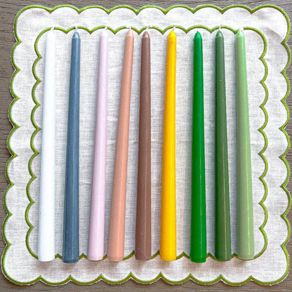 Extra Tall Teal Breeze Taper Candle, 1 Case of 24 Packs (4 Candles per Pack)