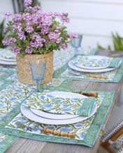 Load image into Gallery viewer, Napkin Pomegranate Blue, Set of 4