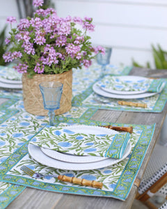 Napkin Pomegranate Blue, Set of 4