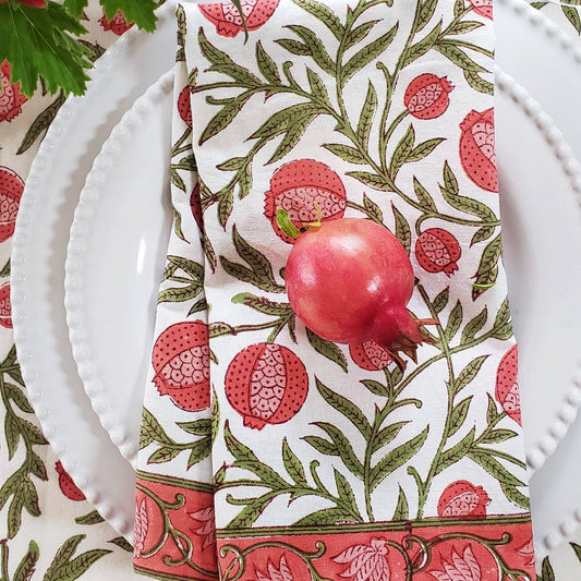 Napkin Pomegranate Red, Set of 4