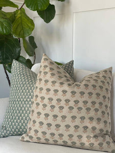 Pillow Cover - Madrid in Stone Blue