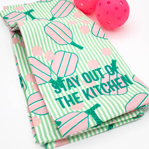 Pickleball Stripe Kitchen Towel Set