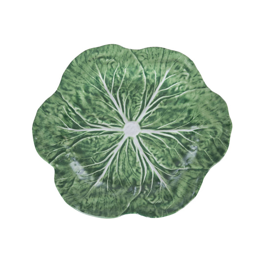 Cabbage Leaf Green Charger Serving Platter