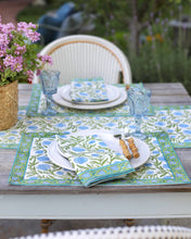 Load image into Gallery viewer, Napkin Pomegranate Blue, Set of 4