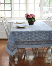 Load image into Gallery viewer, Tablecloth Seville Blue