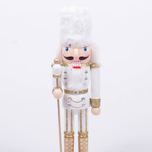 Load image into Gallery viewer, White 10&quot; Nutcracker