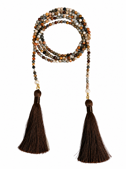 Duna Tassel Lariat Wrap Necklace