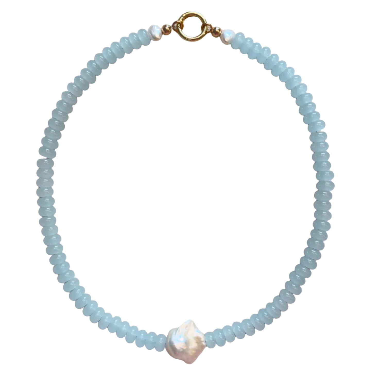 Candy Layering Necklace with Freshwater Baroque Pearl