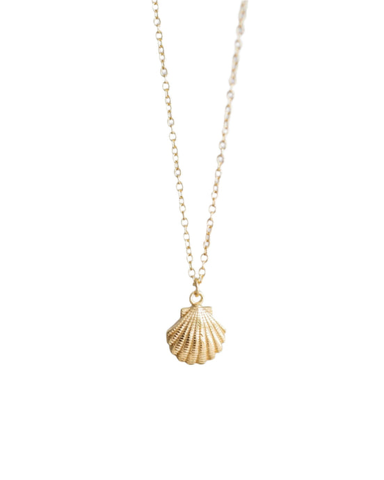 Gold Scallop Necklace