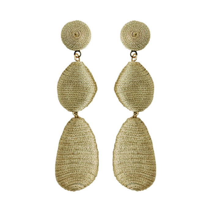 Gold Lido Statement Drop Earrings