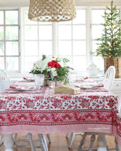 Load image into Gallery viewer, Tablecloth Gayatri Red