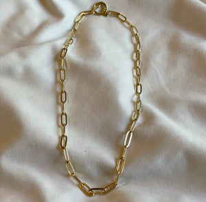 Love Song Gold Paperclip Chain Necklace