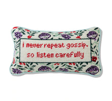 Load image into Gallery viewer, Gossip Needlepoint Pillow