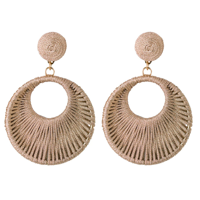 Bronze Metallic Wrapped Bali Drops